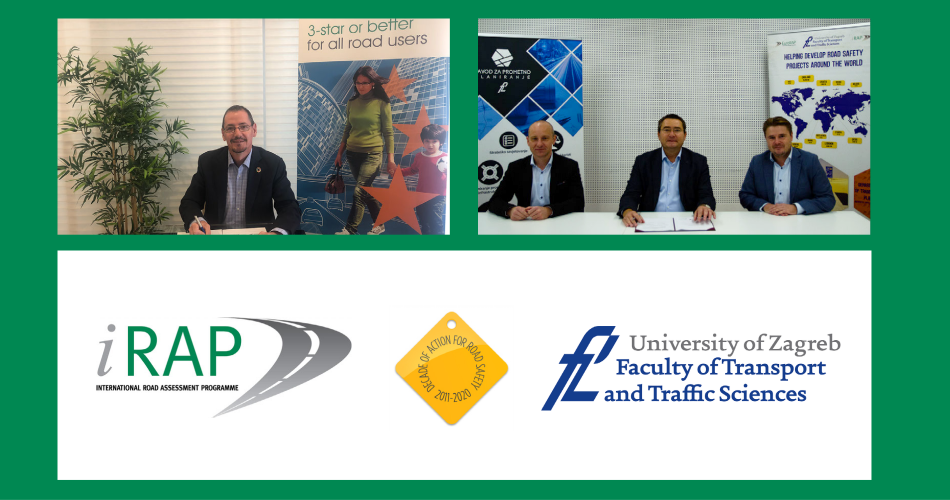 University of Zagreb FPZ signs as iRAP Centre of Excellence in Global Road Infrastructure Safety