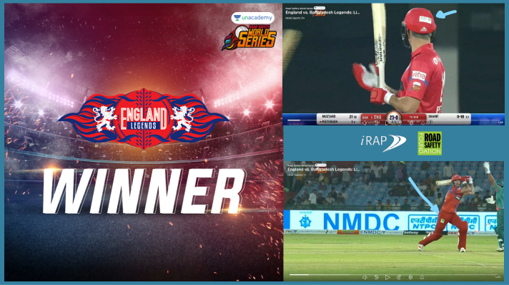 HOWZAT! A win for England cricketing legends and safer roads awareness
