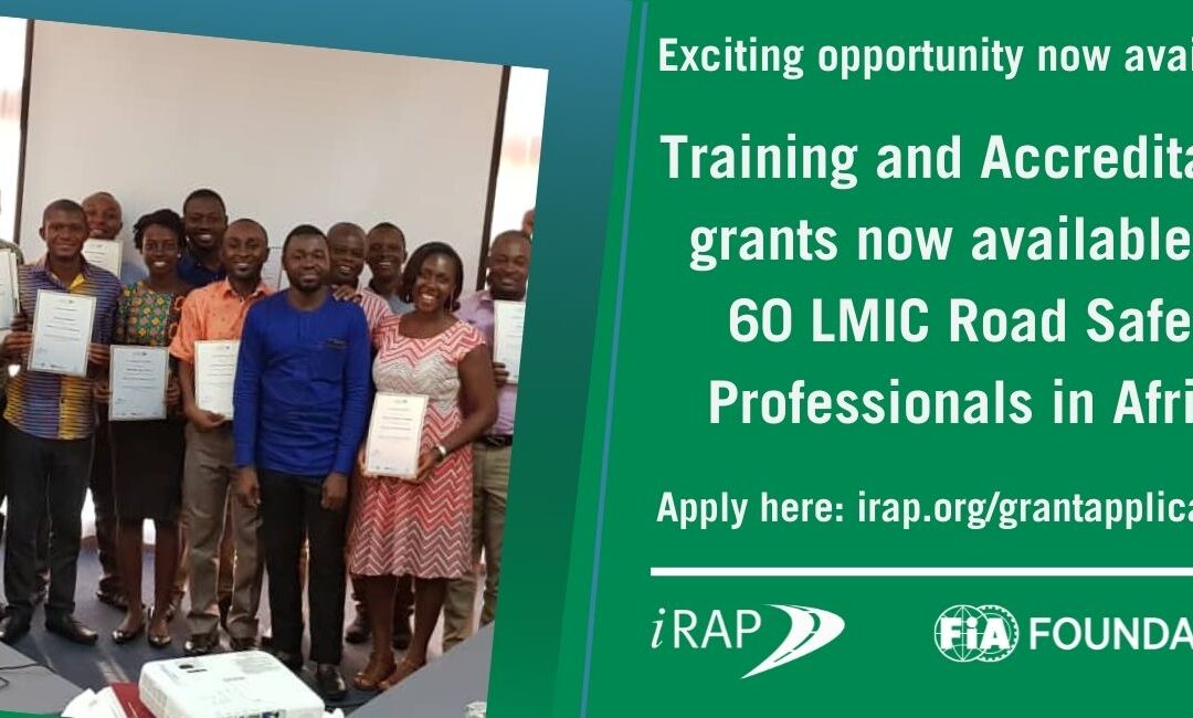 Training and Accreditation grants now available for Road Safety Professionals in Africa