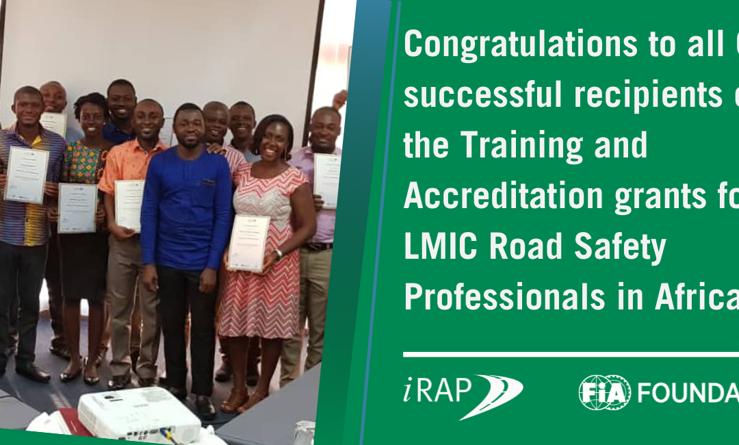 Congratulations to the 60 successful recipients for iRAP’s Training and Accreditation grants