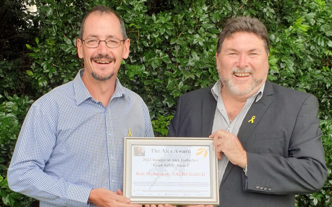 iRAP CEO receives Alex Award