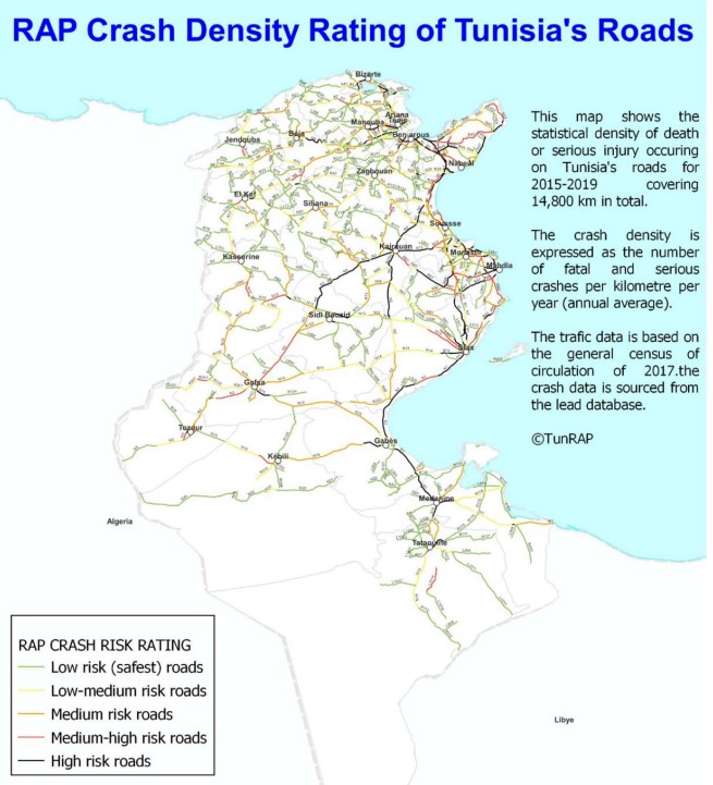 Tunisia Crash Density