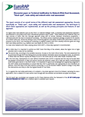 EuroRAP releases a discussion Paper on Technical Justification for Network wide Road Assessment within the framework of SLAIN project
