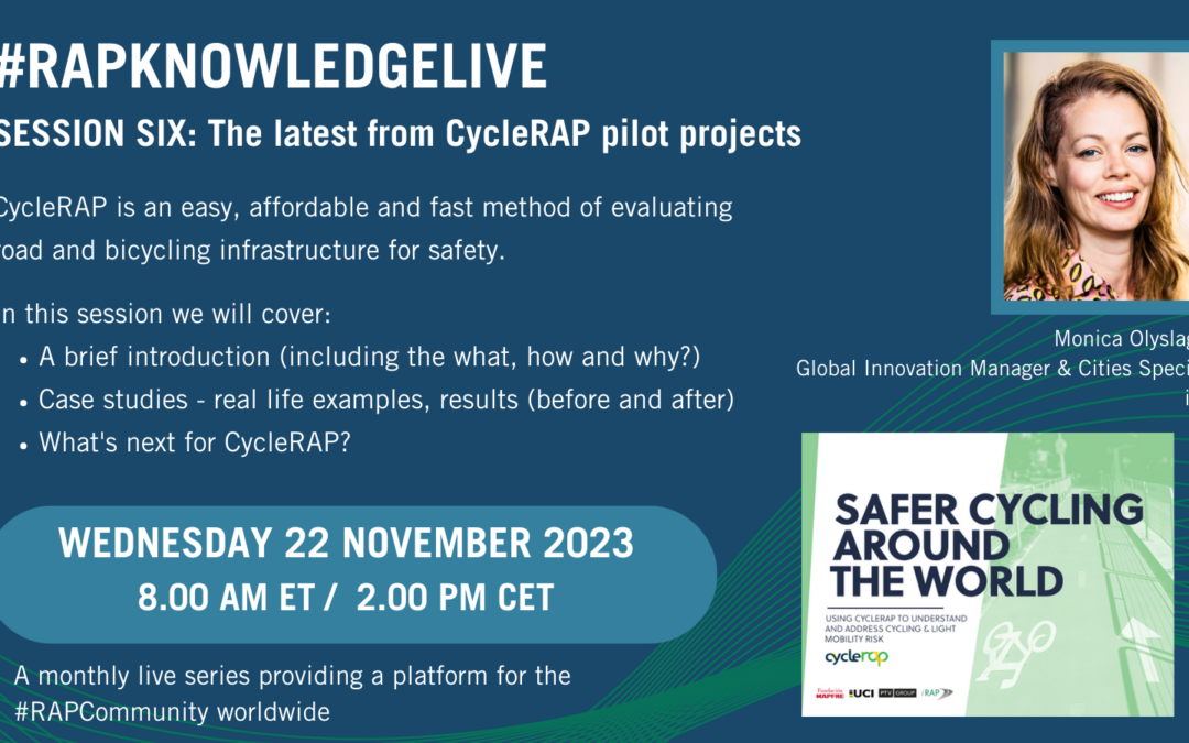 #RAPKnowledgeLive Session 6: The latest from CycleRAP pilot projects