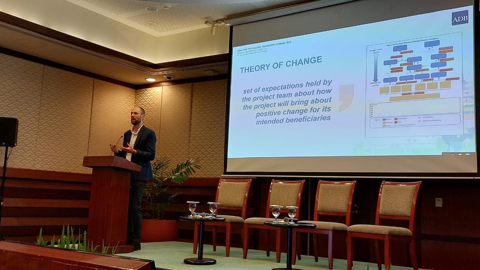 ADB Tranpt Forum_Greg speaking in theory of change workshop