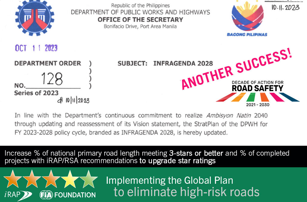 Philippines 2028 Strategy includes iRAP targets for safer roads