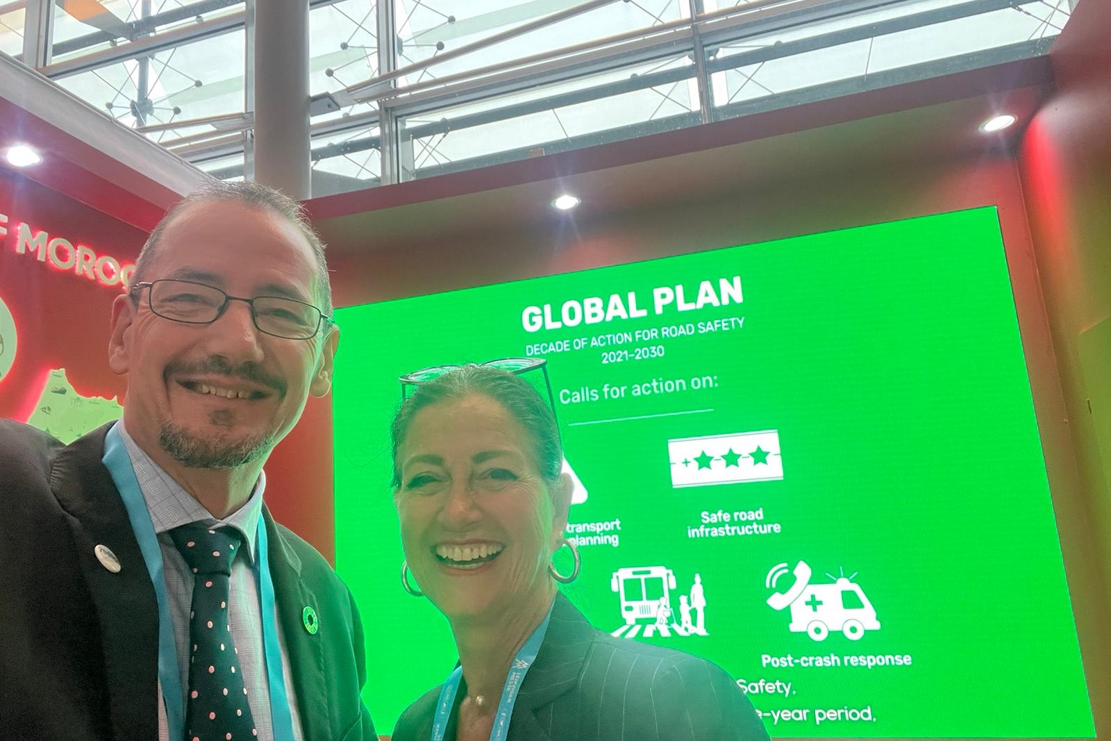 Joanne Adrienne Vincenten from UNRSF with Rob ITF2024
