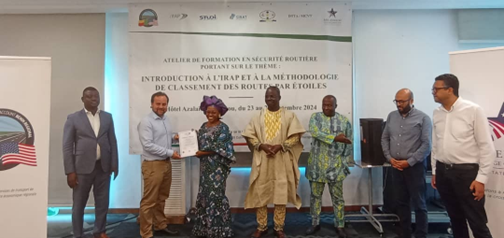 Benin training certificate presentation