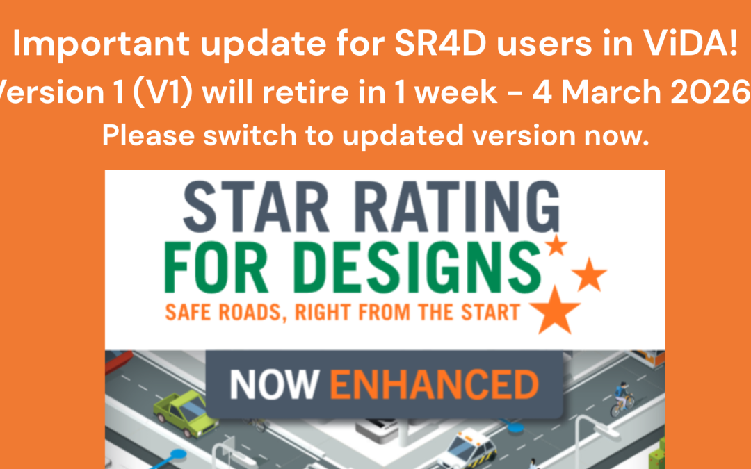 Important update for Star Rating for Designs users in ViDA – SR4D V1 Retires in 1 week